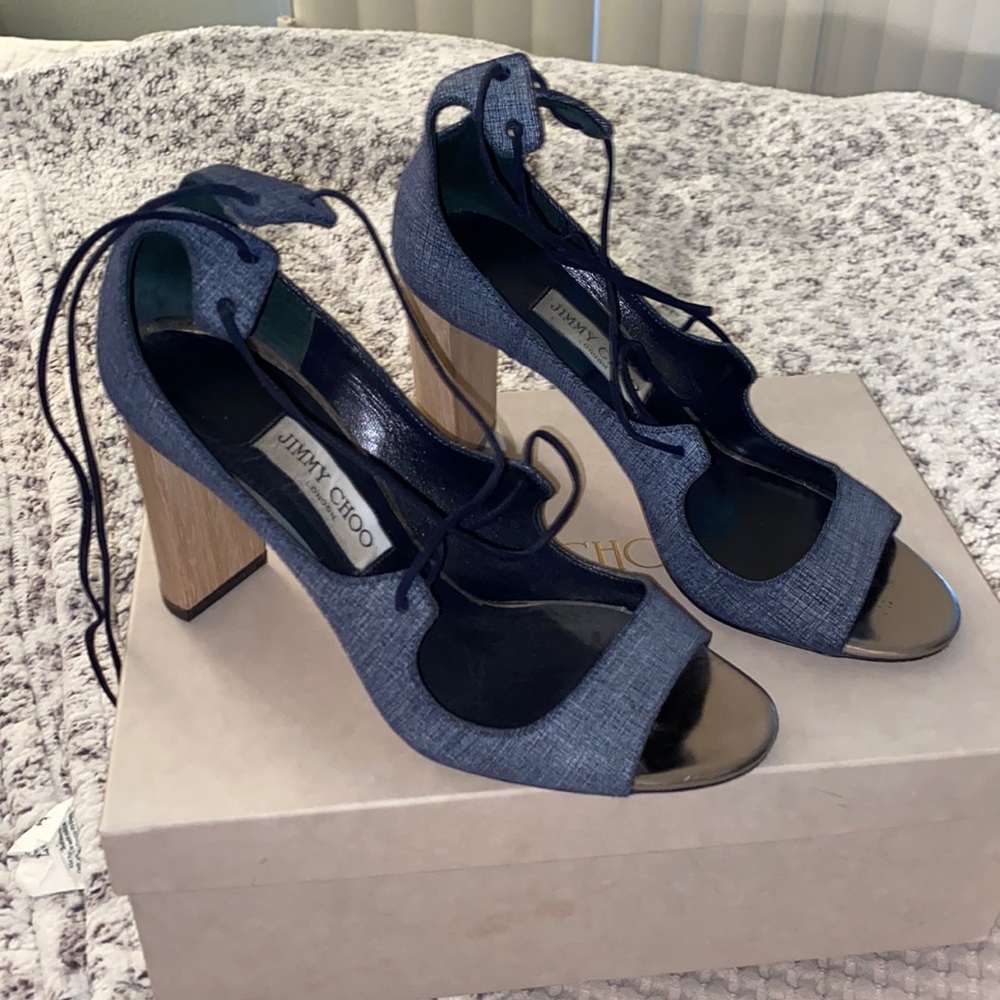 Jimmy Choo lace up heels, size 39